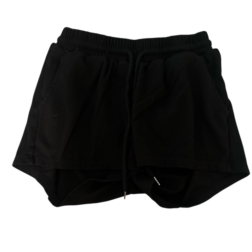 Black Maternity Shorts with Belly Band